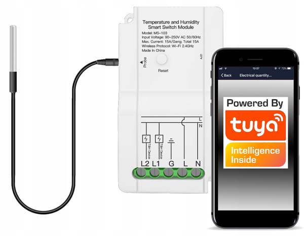 TUYA WiFi ulkoinen lämpötila-anturitermostaatti
