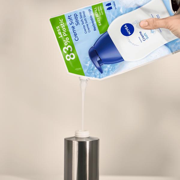 NIVEA Creme Soft cremesæbe i væske - refill 500 ml