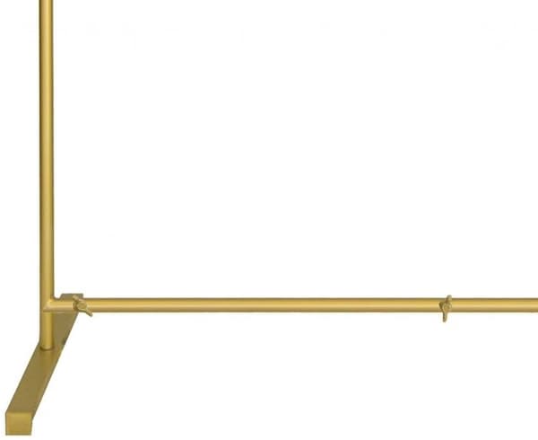 STÅNGGRINDSRAM METALL GUL 210X210CM