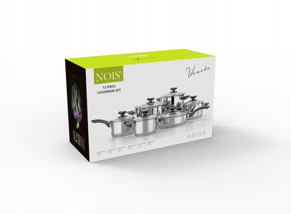 Veneto Rostfritt Stål 12-Coffee Set NOIS