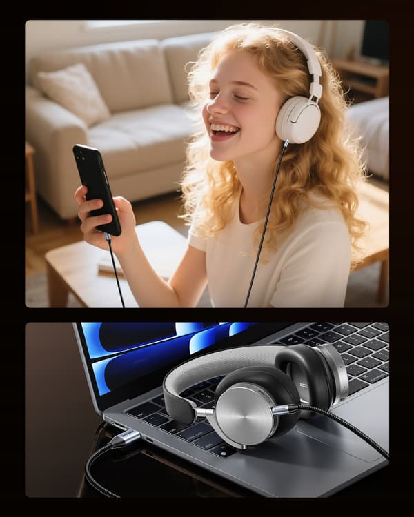 INNOSTYLE USB C AUX-ADAPTER MINI JACK-KABEL FÖR SAMSUNG DAC 1M