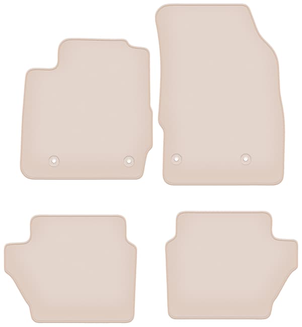 mattor PREMIUM beige för Mazda 2 II hatchback 2007-2015