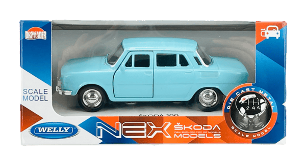 WELLY SKODA 100 BLÅ 1:34 43804