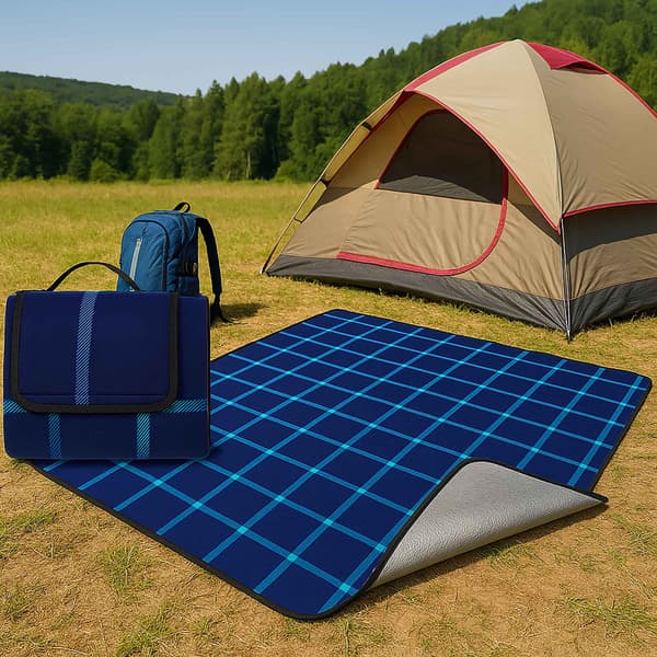 Isoleret, foldbart og vandtæt picnictæppe til stranden, 200x150