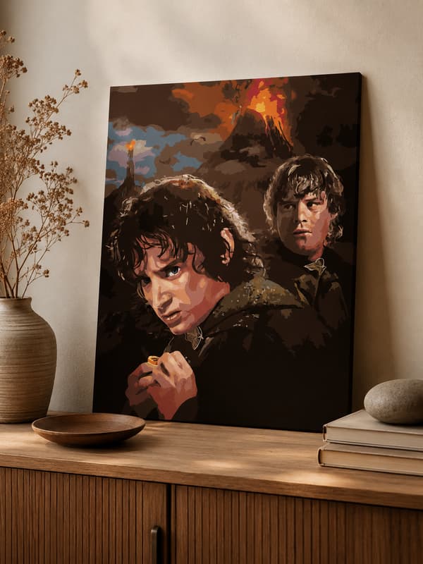 Målning med siffror Frodo Sagan om ringen 40x50 cm