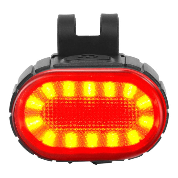 Cykellyktor LED MINI Fram Bak Vit Röd USB Ljus + gummiband
