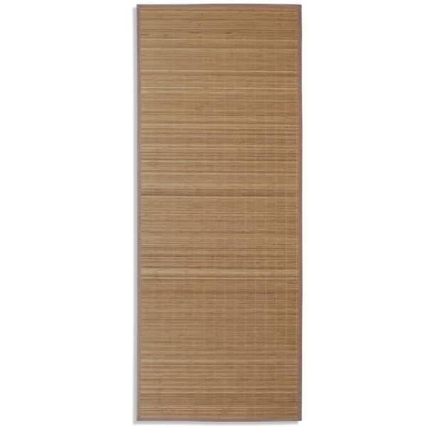 vidaXL Bambumatta, 80 x 200 cm, Rektangulär, Brun