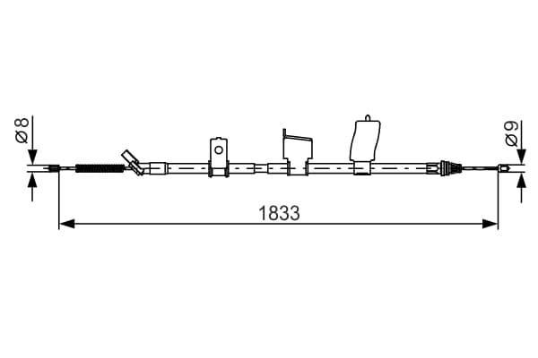 HÅNDBREMSEKABLER 1987482340 BOSCH