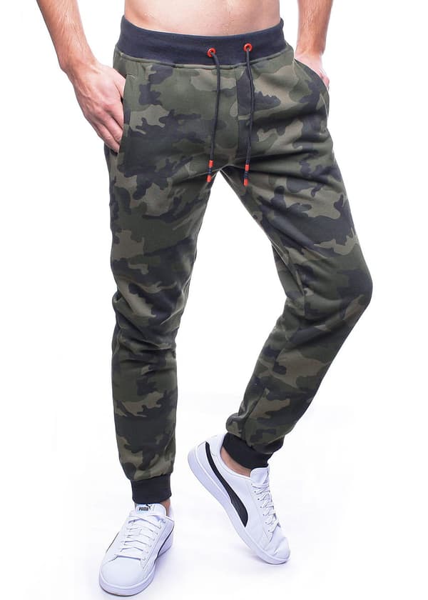 Grå camo joggingbukser til mænd Recea L