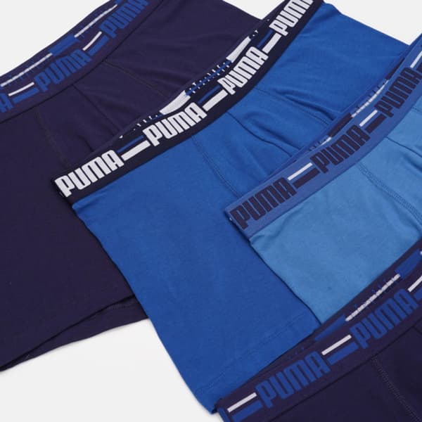Puma BASIC BRAND ELASTIC 4-PACK herrboxershorts blå 93819702 r M