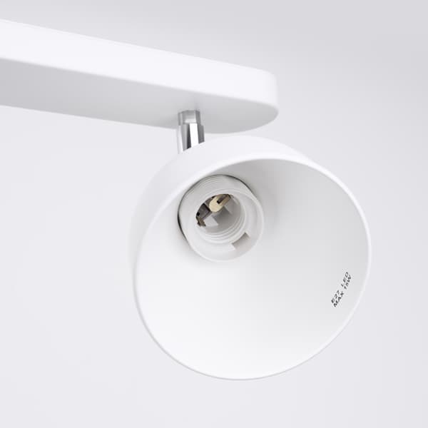 OPAL SPOTLAMPA 2 E27 VIT LUMILO 13.179.14