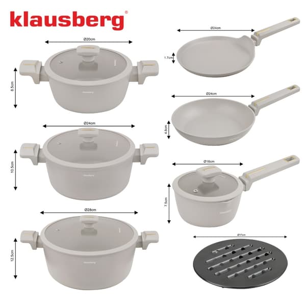 KLAUSBERG KB-7967 12 MARMORIKEITTOASTIAN SARJA