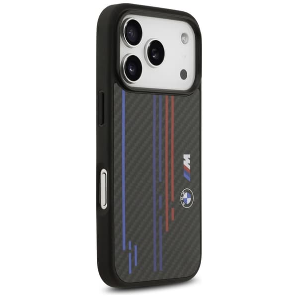 BMW M Kevlar-linjer og logo MagSafe-cover til iPhone 17 Pro - sort