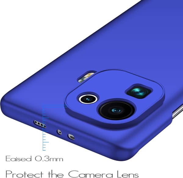 BLÅ MAT ETUI TIL XIAOMI MI 11 PRO