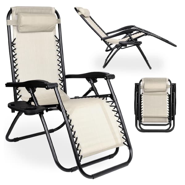 Orion Zero Gravity -puutarhatuoli, vaalea beige