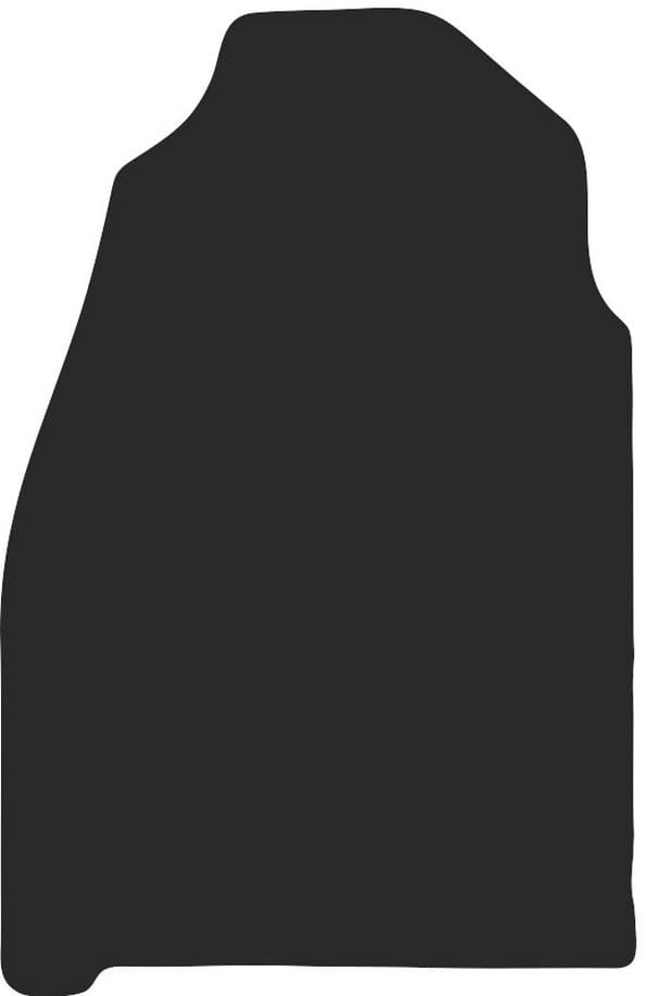 Polyamide chaufførmåtte til Mercedes Sprinter II varevogn 2006-2019 med gummibagside