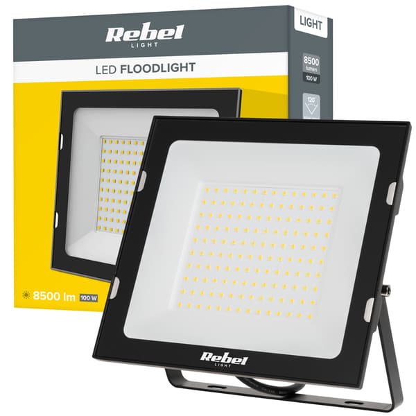 Rebel halogenlod LED arbetsbelysning utomhus 100W 4000K