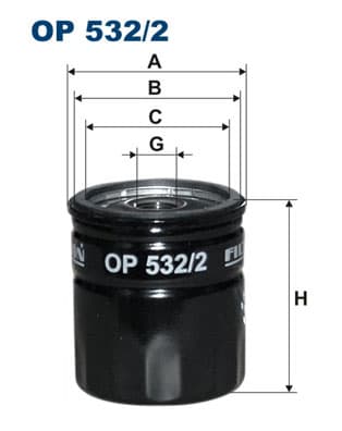 OLIEFILTER OP5322 FILTRON