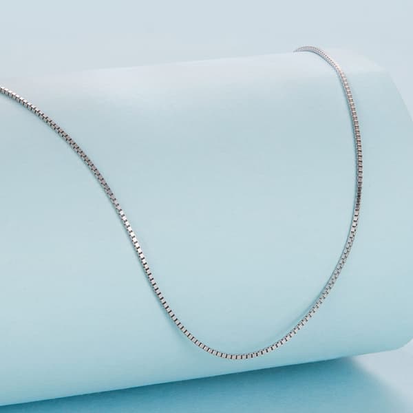 Silverkubhalsband 40 cm för berlockhängen 925 silver
