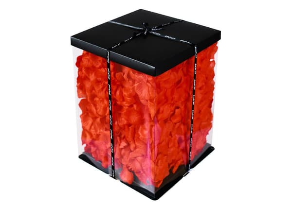 Rosebjörn 25cm röd+ FÖRPACKNING+ KRONBORD
