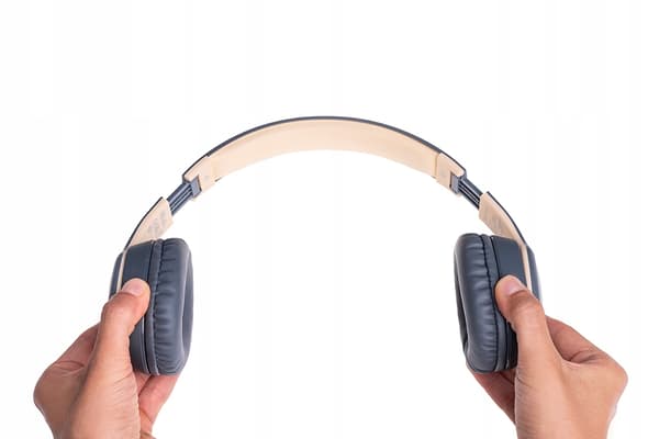 PowerLocus P7 Bluetooth-hovedtelefoner asfaltgrå Over-Ear-mikrofon AUX BT 50 timer