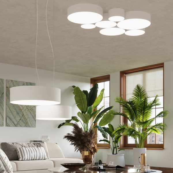 Loftlampe Arena 4 E27 Hvid Sollux SL.0919