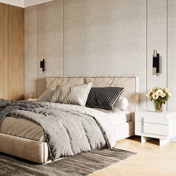 VÆGLAMPE GENESIS 2 GU10 SORT ALUMINIUM MILAGRO ML0380