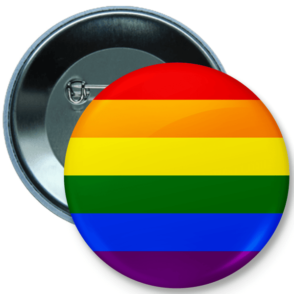 LGBT regnbågsflagga knapp