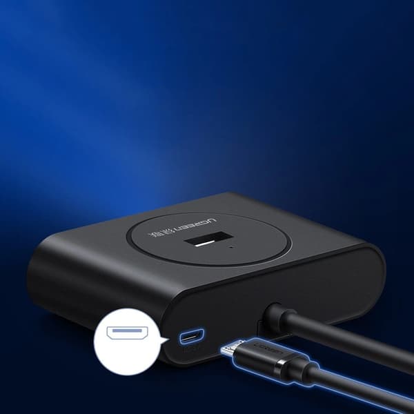Ugreen HUB Splitter 4x USB 3.2 Gen 1 (0,5m Kabel) Sort (20290)