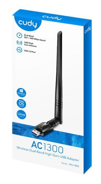 CUDY WU1400 Wi-Fi 5 AC1300 netværkskort