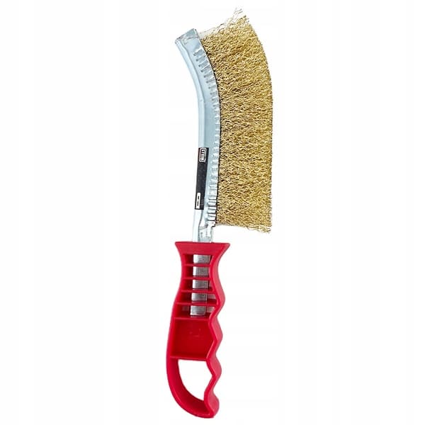 MESSINGSTRÅD HÅNDBØRSTE TIL RENGØRING ca. 24 cm