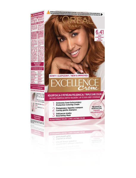 L'Oréal Excellence Creme Hårfarve 6.41 Lys Ravbrun