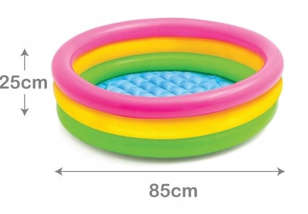 Uppblåsbar trädgårdspool för barn, barnpool, 85x25cm