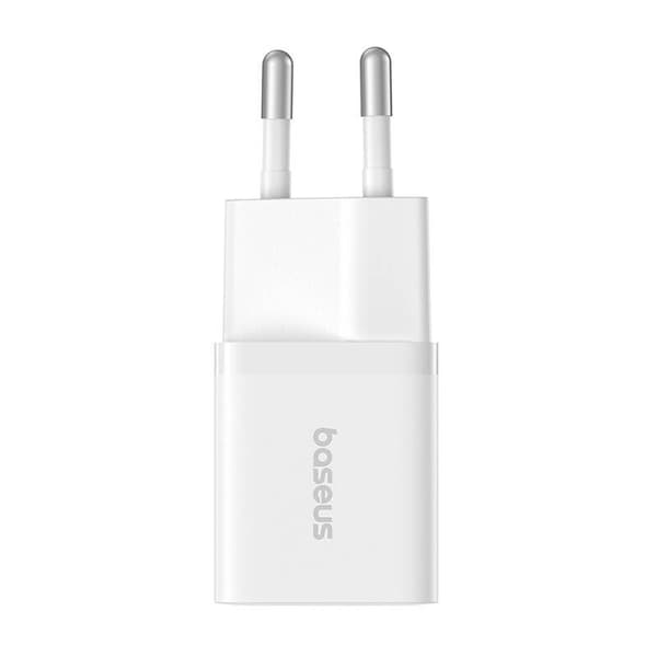 Baseus GaN5 mini 1C laddare, 25W (vit)