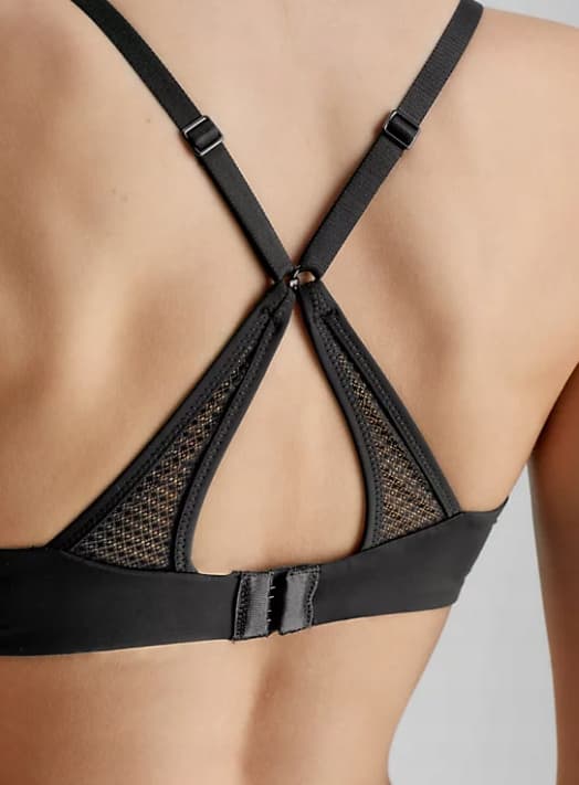 CALVIN KLEIN VATTERT BH SORT SMOOTH 75C 2A2F3_B* TIA