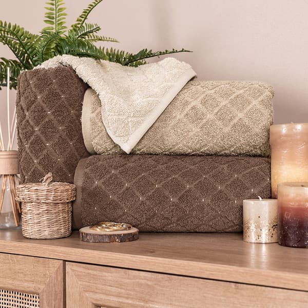 Badehåndklæde 70x140 Brun Olivier Premium