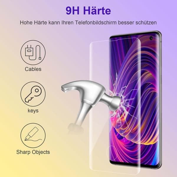 2x 9H HÄRDAT GLAS FÖR SAMSUNG GALAXY S10 SKYDDANDE, SOLID OCH HÅLLBART