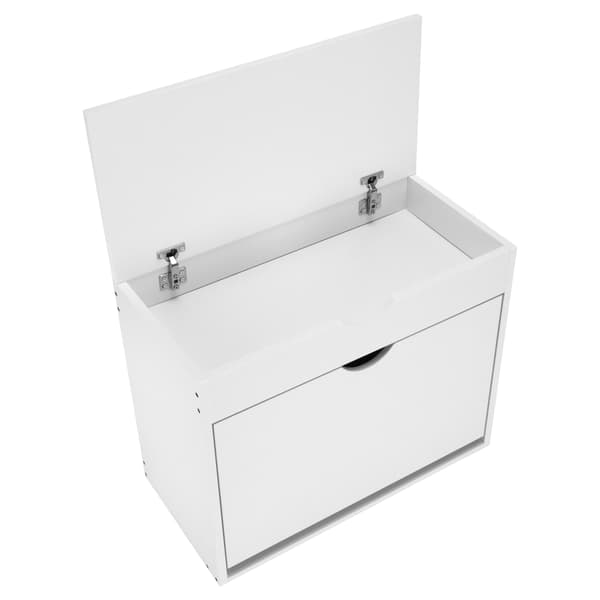 Skoskåp med sits för hallen HEDOR WHITE