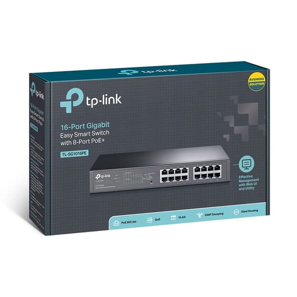 Switch TP-Link SG1016PE-switch L2 16x1GbE (8xPoE)