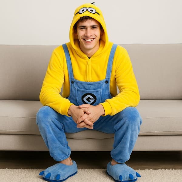 Kigurumi-pyjamas Minionkostym M: 155-165cm
