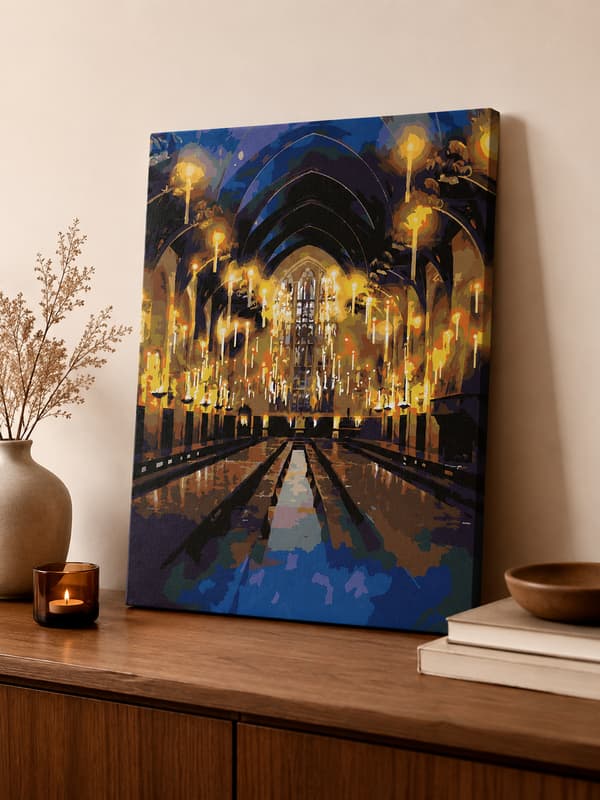 Målning med siffror Harry Potter Stora salen 40x50 cm