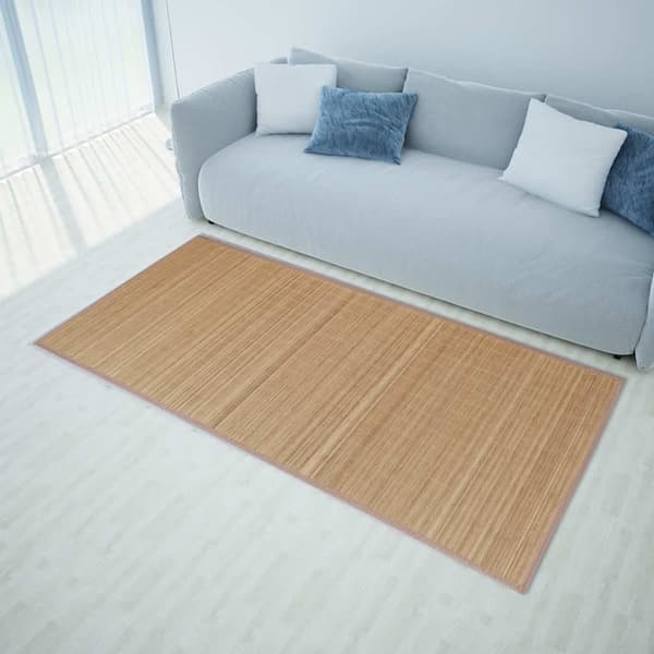 vidaXL Bambumatto, 80 x 200 cm, Suorakulmainen, Ruskea