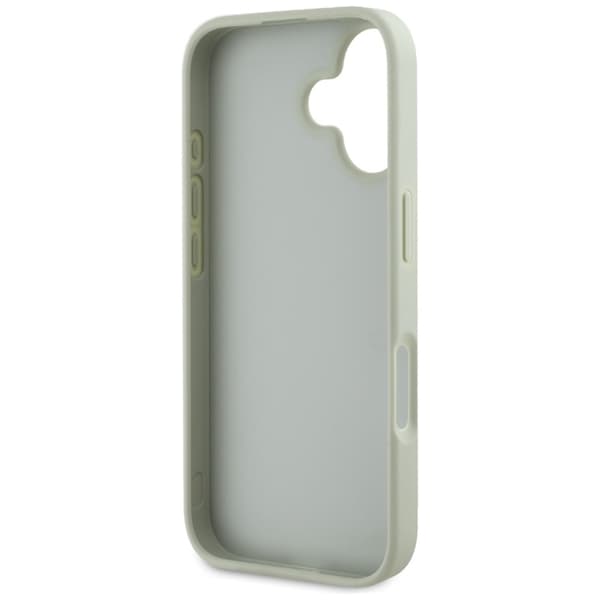 Guess Grained Big 4G Logo Small Classic Logo - Etui til iPhone 16 (grøn)