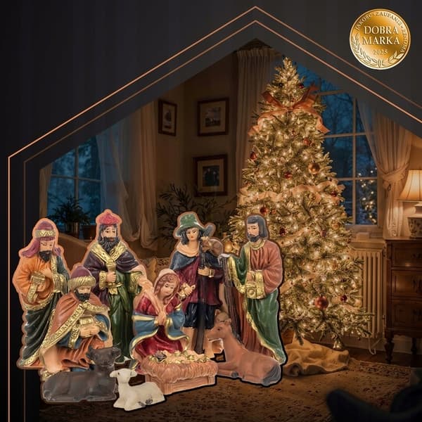 Figurer til julekrybbefiguren Figurer 10 stk. Julekrybbe