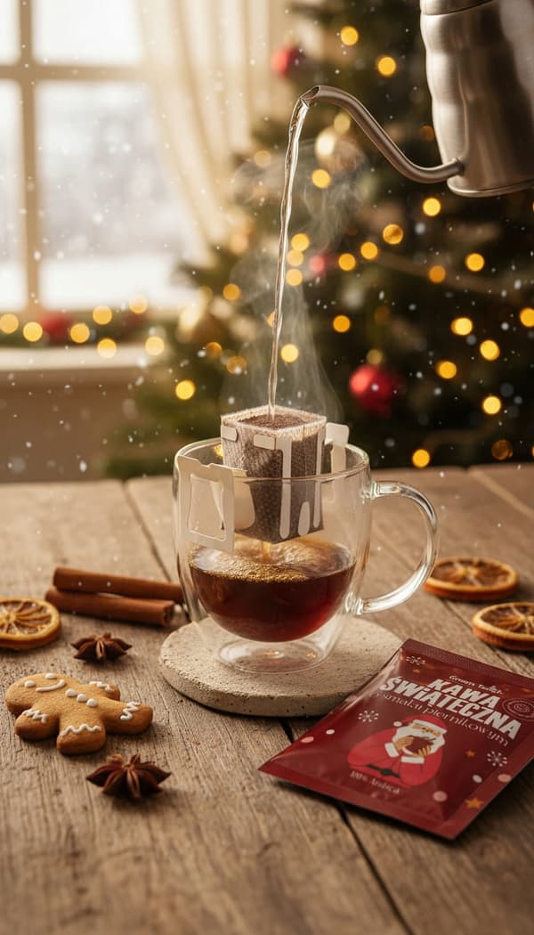 Presentask Julklapp för Sankt Nikolaus Kaffe Pepparkaka Te Låda