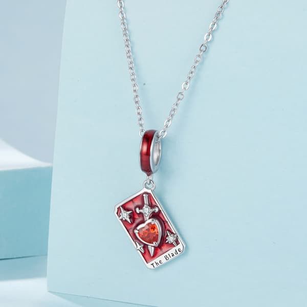BLADE Tarotkort Berlock 925 Silverarmband Hänge