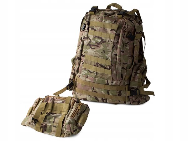 Militär ryggsäck 45L kamouflage ljus