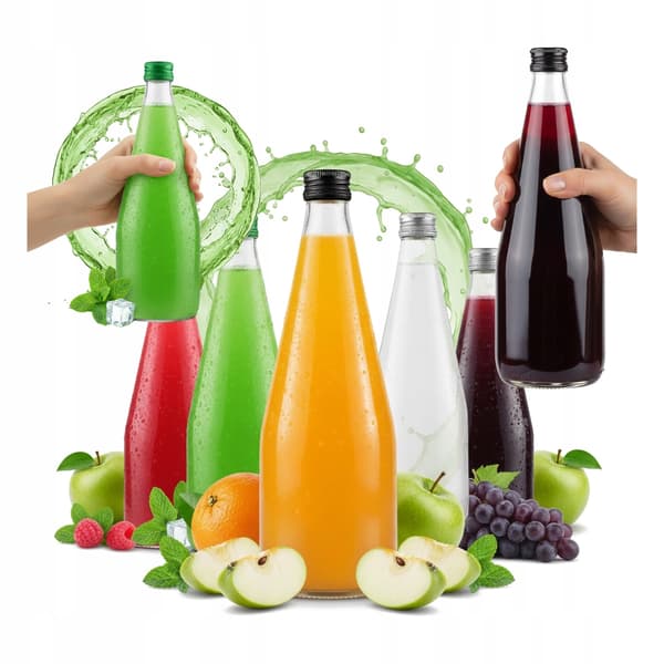 10x Flaskor KROPLA 700ML för JUICE SIRAP VODKA VIN BRÖLLOPSPRESENTFLASKA