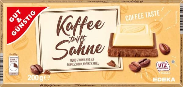 G&G Kaffe med Gräddechoklad 200 g