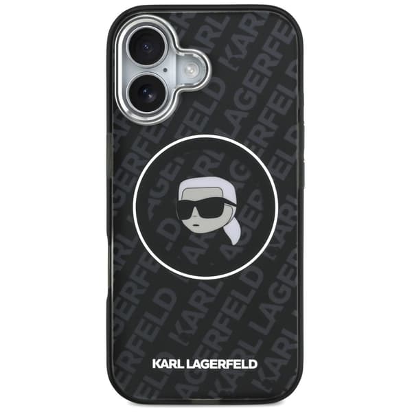 Karl Lagerfeld IML Karl Head Logo MagSafe-etui til iPhone 17 - Sort